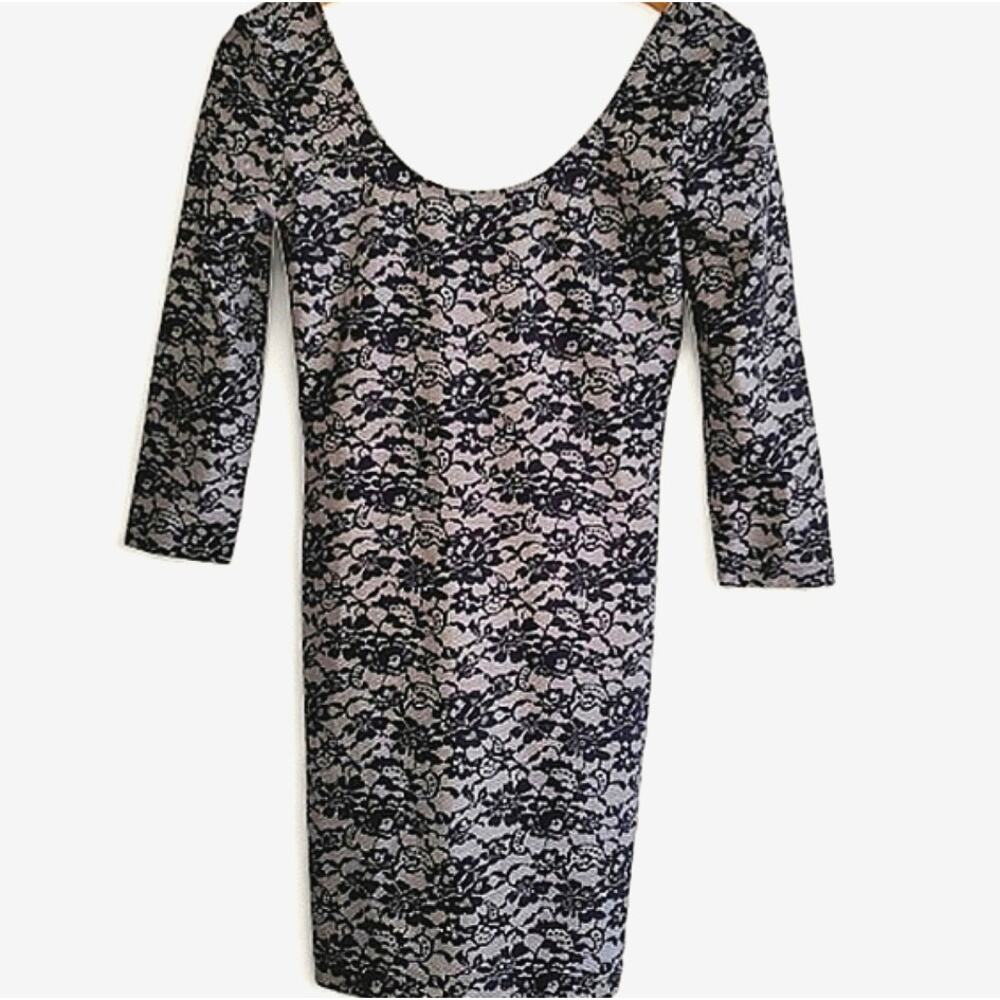 NWT-Forever 21 Mini Dress Party Lace Style Stretchy Spandex Cocktail Dress Med